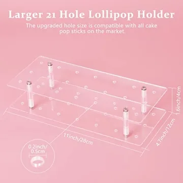 Versatile Cake Pop Stand for All Celebrations - 21 Holes
