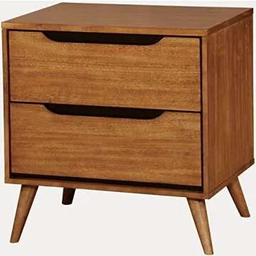 Furniture of America Lennart Oak Nightstands, 24" H