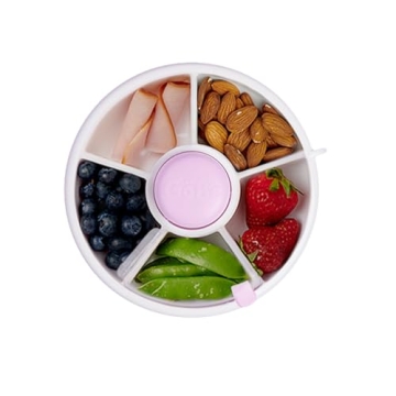 Interactive Kids Snack Spinner - Fun & Safe Portable Container