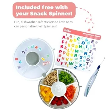 Interactive Kids Snack Spinner - Fun & Safe Portable Container
