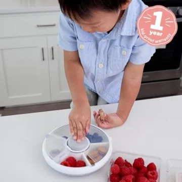 Interactive Kids Snack Spinner - Fun & Safe Portable Container