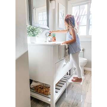 James Reese Baby Tippy Toe - Kids' Acrylic Step Stool