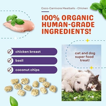 CocoTherapy 3 Pack Canivore Meatballs for Dogs