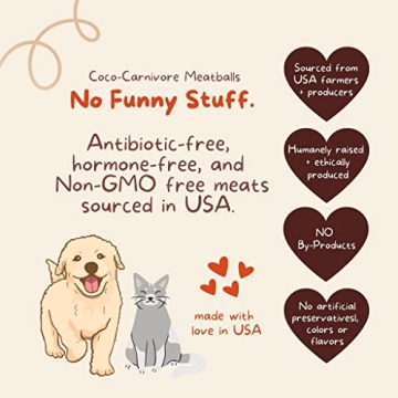 CocoTherapy 3 Pack Canivore Meatballs for Dogs