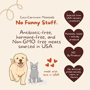 CocoTherapy 3 Pack Canivore Meatballs for Dogs