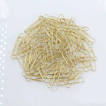 Colorful AOKIVIGOA Paper Clips in Stylish Box - 100pcs