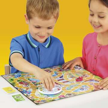 The Game of Life Junior Board Game | The Game of Life Game for Younger Kids | Ages 5 and Up | 2-4 Players | Family Games for Preschoolers | Kids Gifts