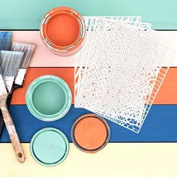 Zonon 12 Pieces Leopard Stencils Animal Cheetah Stencils Reusable Snakeskin Painting Template for Bleaching Shirts Baking DIY Crafts Wall(5.9 x 8.3 Inch)