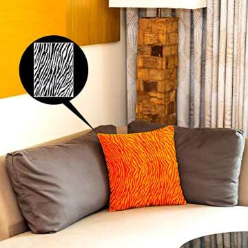 Zonon 12 Pieces Leopard Stencils Animal Cheetah Stencils Reusable Snakeskin Painting Template for Bleaching Shirts Baking DIY Crafts Wall(5.9 x 8.3 Inch)