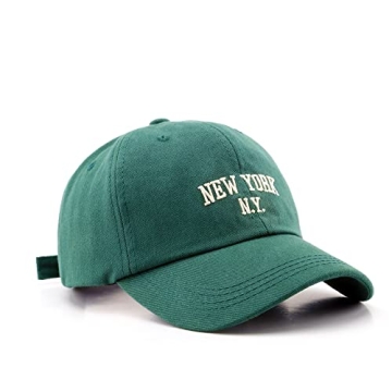 Stylish New York Embroidery Cotton Trucker Dad Hat - Adjustable Unisex Cap