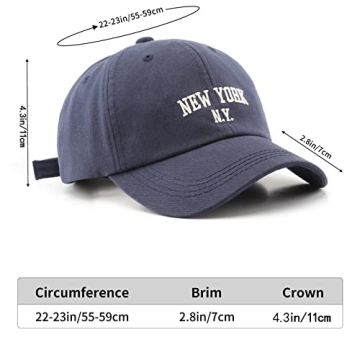 New York Embroidery Cotton Trucker Dad Hat Adjustable Unisex