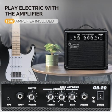 GLARRY Electric Guitar Kit with Amp & Accessories