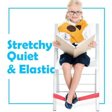 Pick A Toy Chair Bands for Kids with Fidgety Feet, 3-Pack, Fidget Chair and Desk Bands, Stretchy Bands for Feet, for Kids with ADHD, ADD, SPD, Autism