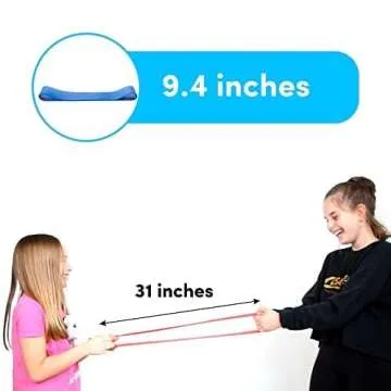 Durable Fidget Resistance Bands for Kids & Adults, 3-Pack
