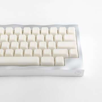 Elegant REDQIN White Jade Keycaps for Ergonomic Keyboards