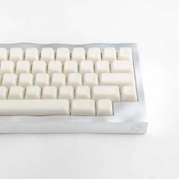 Elegant REDQIN White Jade Keycaps for Ergonomic Keyboards