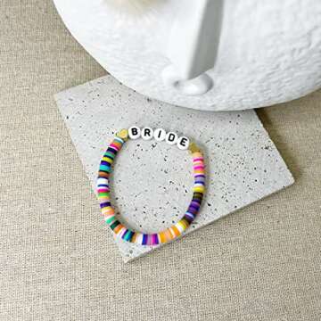 Qinstar 12 Pcs Bachelorette Party Favor Handmade Beaded Bracelet | Bridesmaid proposal gifts, Bachel...