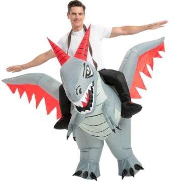Tasanor Inflatable Dinosaur Costumes for Adults - Fun for Halloween and Parties