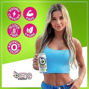 Bang Energy Key Lime Pie, Sugar-Free Energy Drink, 16-Ounce (Pack of 12)