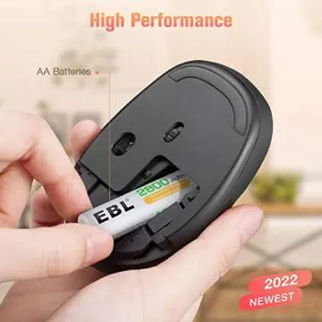 EBL 2800mAh Ni-MH AA Rechargeable Batteries 8 Pack