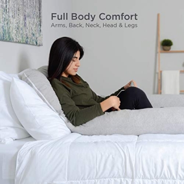 Milliard U Shaped Memory Foam Body Support Pillow - 54 Inch Comfort