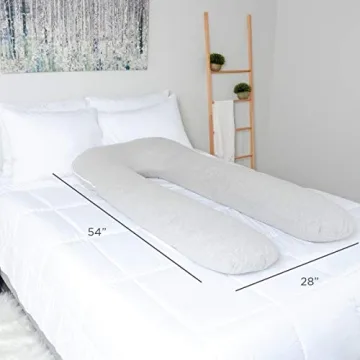 Milliard U Shaped Memory Foam Body Support Pillow - 54 Inch Comfort