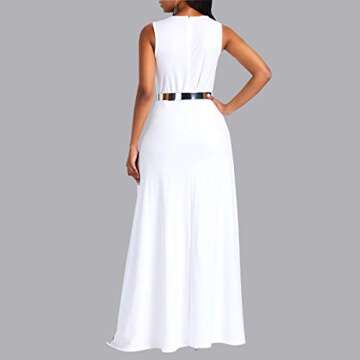 VERWIN Women's Elegant Patchwork Jumpsuit High-Waist XL