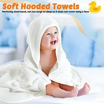 Reginary Baby Hooded Towels - Soft Coral Fleece Set