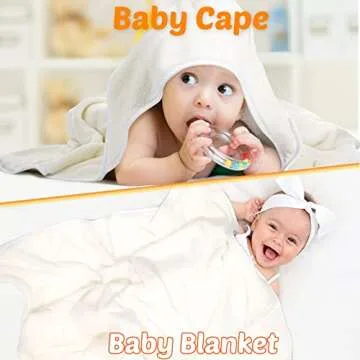 Reginary Baby Hooded Towels - Soft Coral Fleece Set