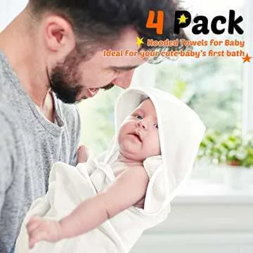 Reginary Baby Hooded Towels - Soft Coral Fleece Set