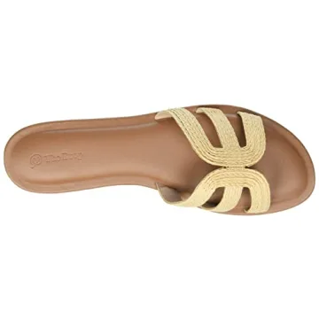 Drop Women's Monika Raffia Sandal - Stylish & Comfortable