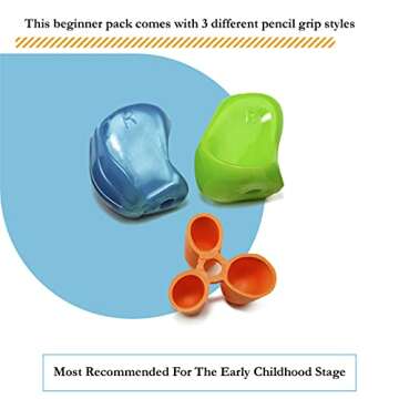 The Pencil Grip Early Childhood Set of 6, Writing Aid Set for Righties and Lefties, Assorted Colors ...