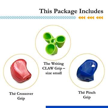 The Pencil Grip Early Childhood Set of 6, Writing Aid Set for Righties and Lefties, Assorted Colors - ECG-006