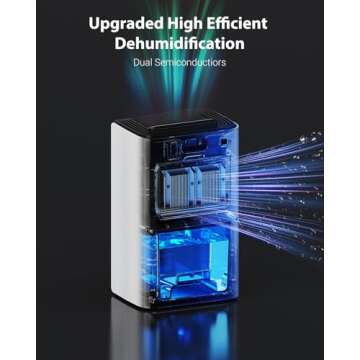 UBBO Dehumidifier for Home Effective Quiet Humidity Control