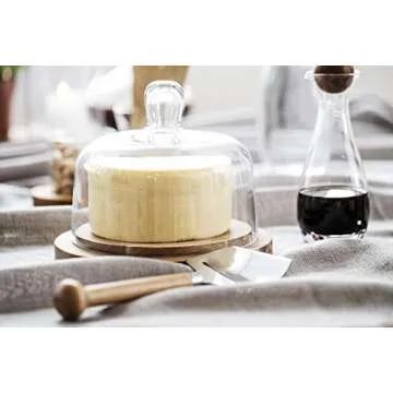 Sagaform Water Oak Stopper Nature Collection Wine Carafe, 33 7/8-Ounce, 13" x 4.25", Clear