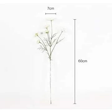 2 Pcs Artificial Fake Flowers Plants Cosmos Silk Flower Arrangements Wedding Bouquets Decorations Pl...