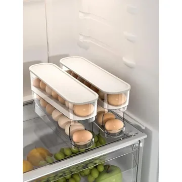 RedRoko Egg Dispenser - Holds 12-14 Eggs Organize Your Kitchen