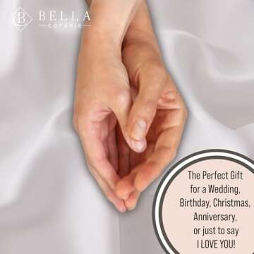 Bella Coterie Luxury Bamboo King Size Sheet Set | 100% Organically Grown Bamboo Viscose | Ultra Soft | Cooling for Hot Sleepers | 18" Deep Pocket [White]