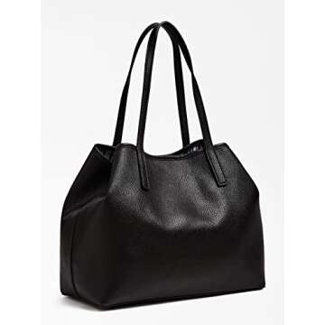 GUESS womens Vikky tote handbags, Black, One Size US