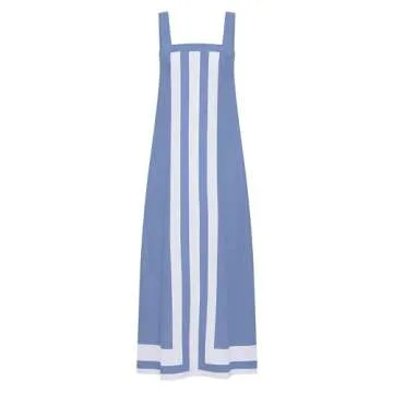 Ailoqing Women Bohemian Floral Summer Maxi Dress