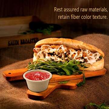 LeonBach 100 Pack Eco-Friendly 2oz Paper Cups