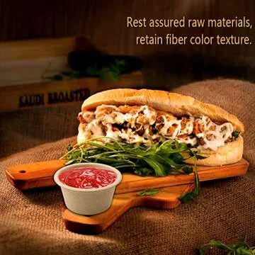 LeonBach 100 Pack Eco-Friendly 2oz Paper Cups