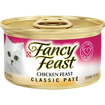 Fancy Feast Chicken Feast Classic Pate Collection Grain Free Wet Cat Food Multi-Pack - (Pack of 24) 3 oz. Pull-Top Cans