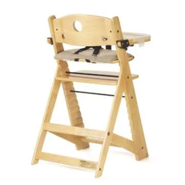 Keekaroo Height Right High Chair with Tray, Natural