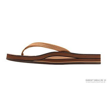 Rainbow Sandals Womens Luxury Leather Double Layer Arch Support