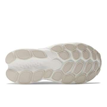 New Balance Women's WMORV4 Running Shoe, White/Gold Metallic/Moonbeam, 8.5 Wide