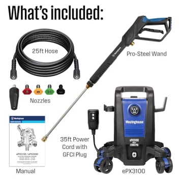 Westinghouse ePX3100 Pressure Washer - 2300 PSI Power