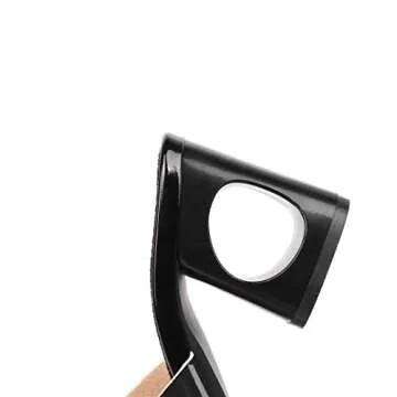 Women's Peep Toe Slide Sandals Cutout Chunky Block High Heel Comfortable Slip On Mules Pumps Shoes Black