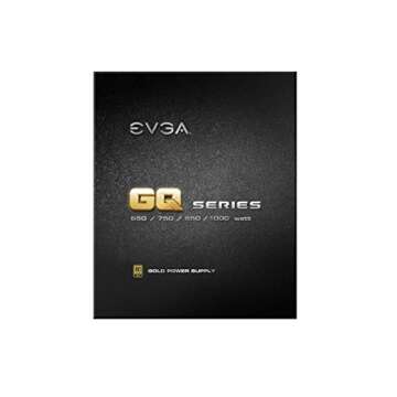 EVGA 210-GQ-1000-V1,1000 GQ, 80+ GOLD 1000W, Semi Modular, EVGA ECO Mode, 5 Year Warranty, Power Sup...