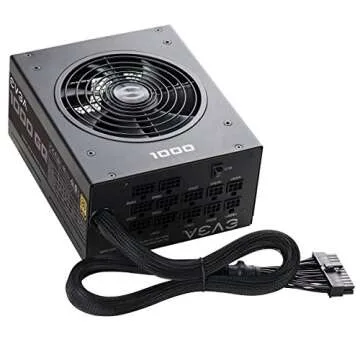 EVGA 1000 GQ Power Supply 80+ Gold 1000W Semi Modular